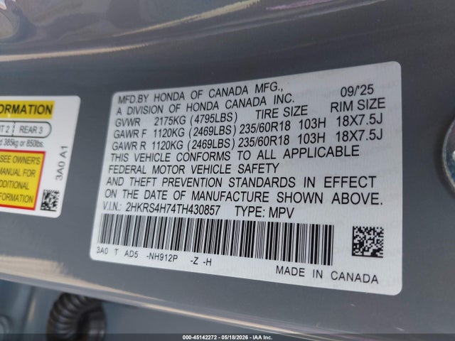Honda CR-V Ex-l Awd