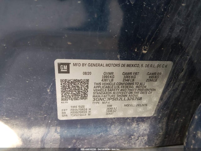 Chevrolet Trax Awd Lt