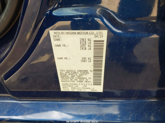 Nissan Altima 2.5 Sr
