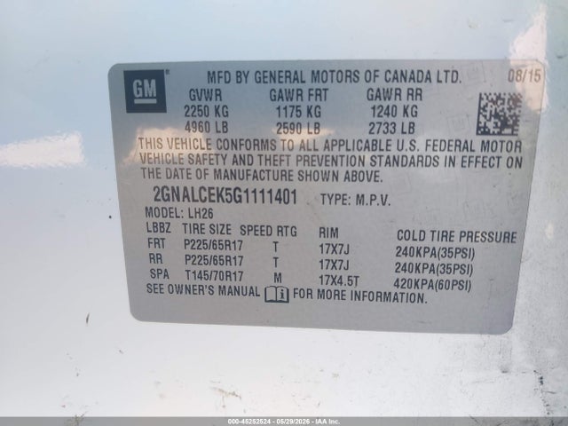 Chevrolet Equinox Lt