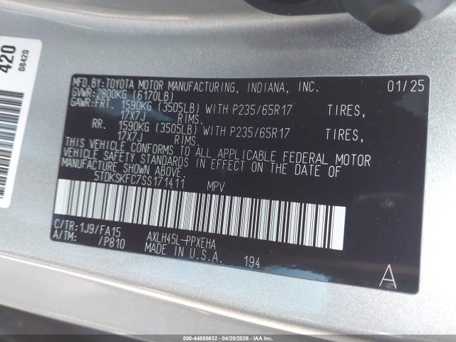 Toyota Sienna Le