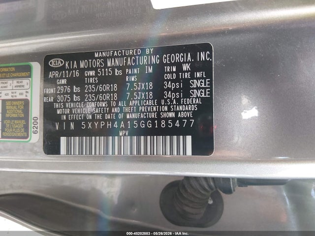 Kia Sorento 2.0t Ex
