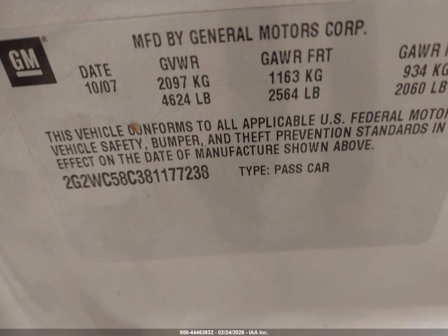 Pontiac Grand Prix Gxp