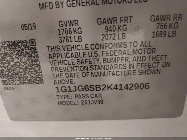 Chevrolet Sonic Lt Auto