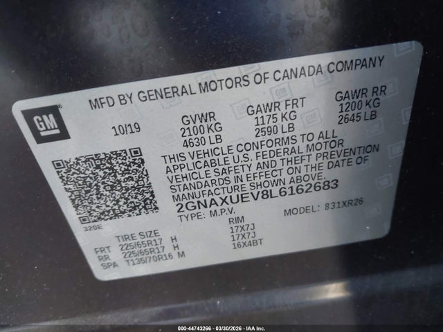 Chevrolet Equinox Awd Lt 1.5l Turbo