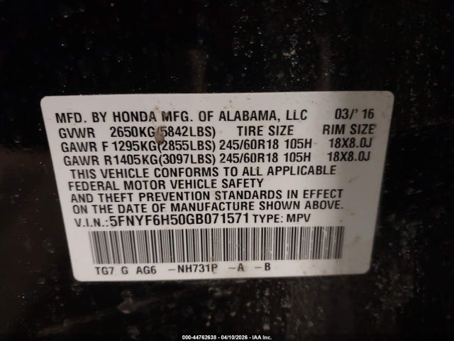 Honda Pilot Ex-l