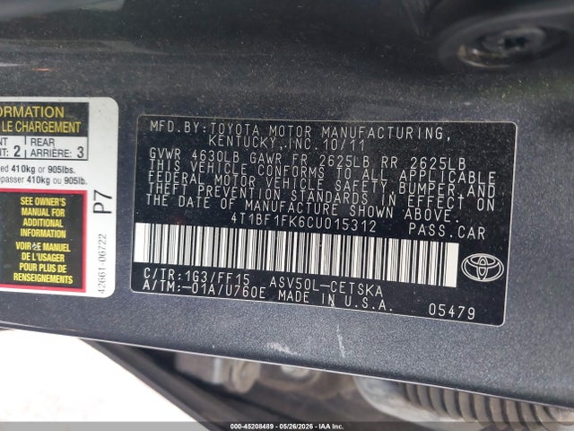 Toyota Camry Se