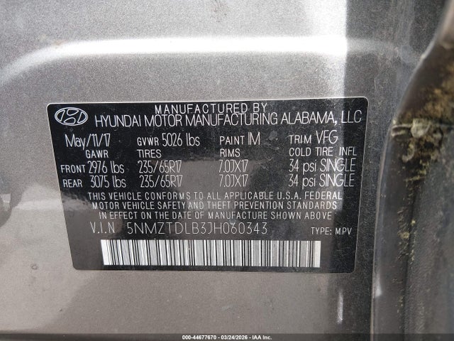 Hyundai SANTA FE 2.4l