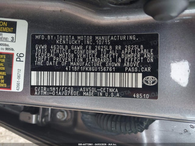 Toyota Camry Le