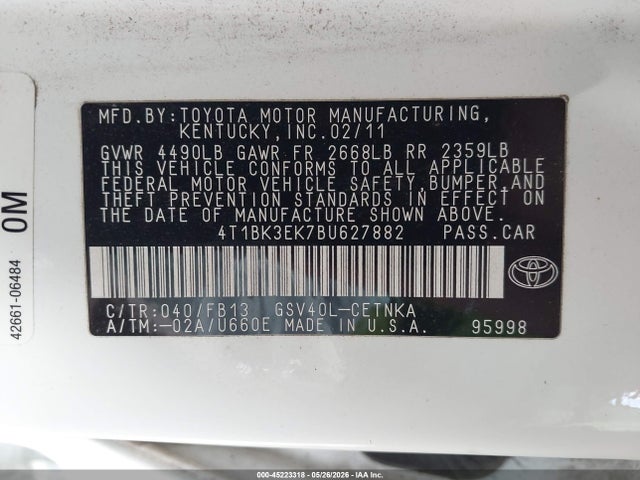 Toyota Camry Le V6