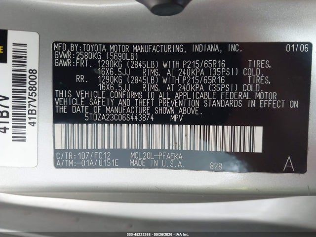 Toyota Sienna Le