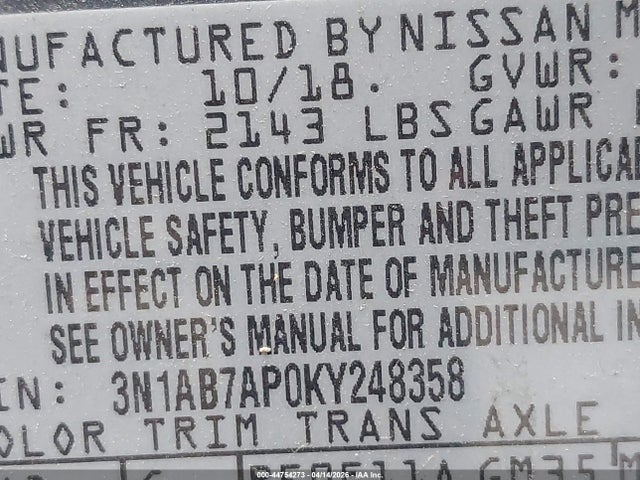 Nissan Sentra S