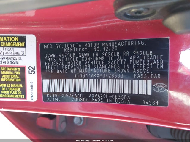 Toyota Camry Se