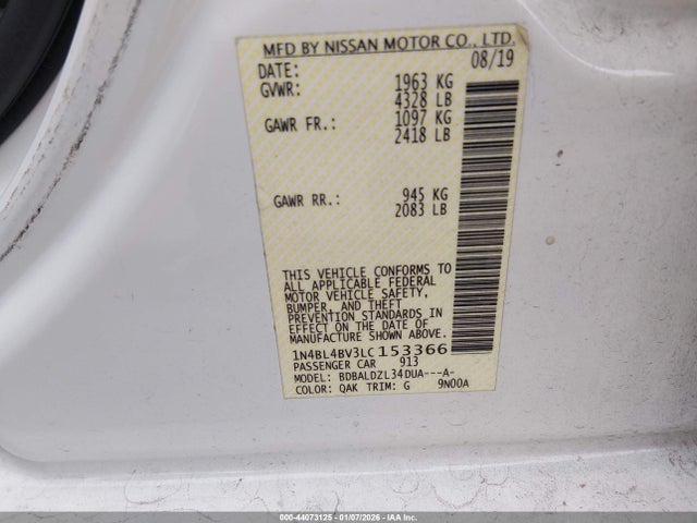 Nissan Altima S Fwd