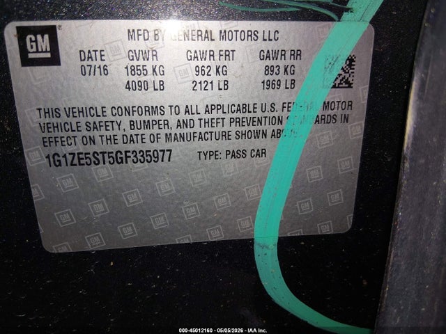 Chevrolet Malibu 1lt