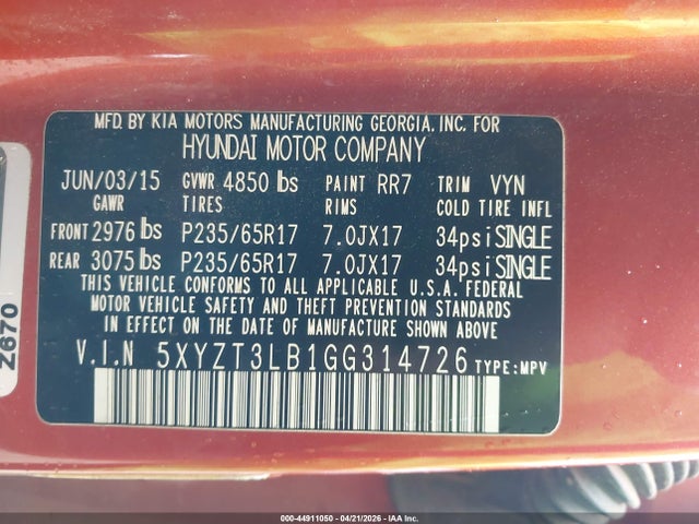 Hyundai SANTA FE 2.4l