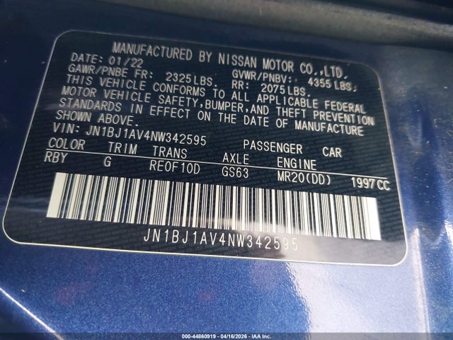 Nissan Rogue S Fwd Xtronic Cvt