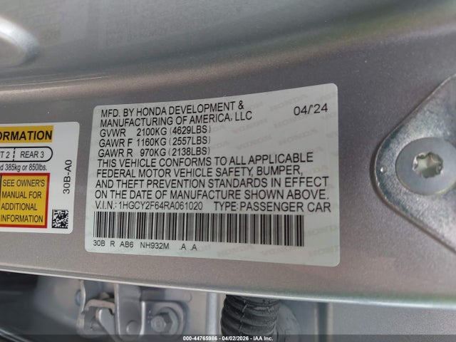Honda Accord Ex-l