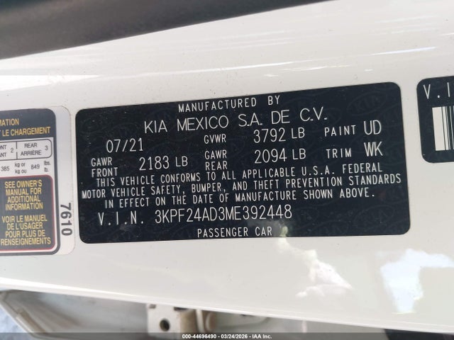 Kia Forte Lxs
