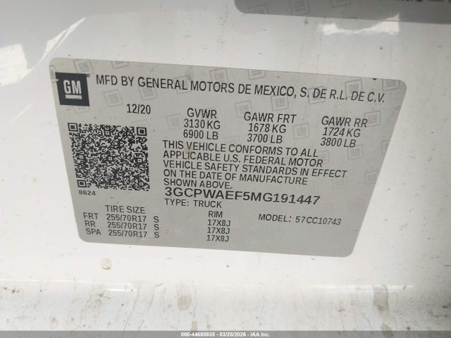 Chevrolet Silverado 1500 2wd  Standard Bed Wt