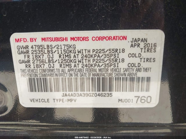 Mitsubishi Outlander Sel