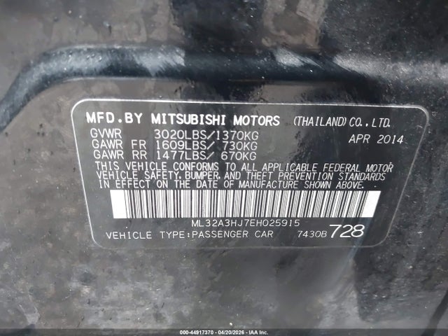 Mitsubishi Mirage De