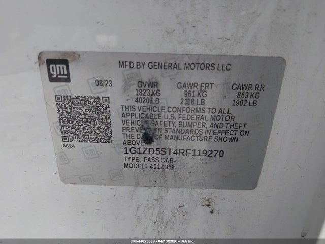 Chevrolet Malibu Fwd 1lt