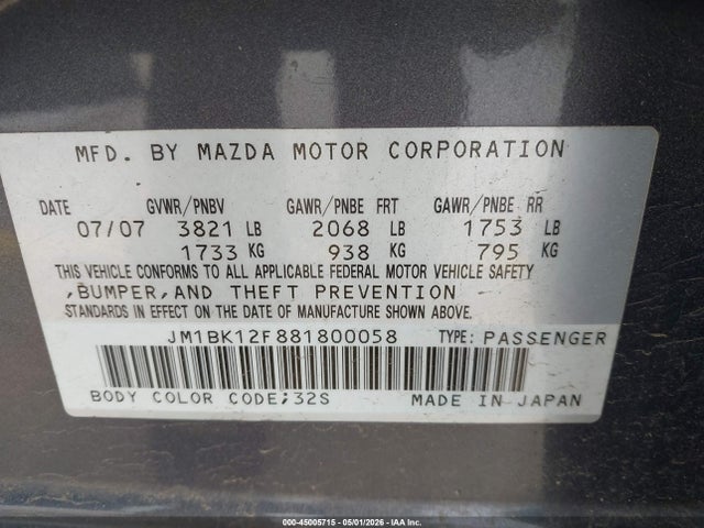 Mazda Mazda3 I Sport