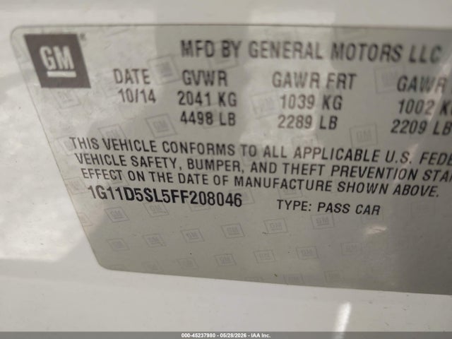 Chevrolet Malibu 2lt