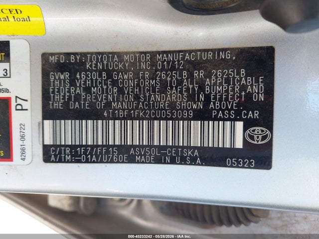 Toyota Camry Se