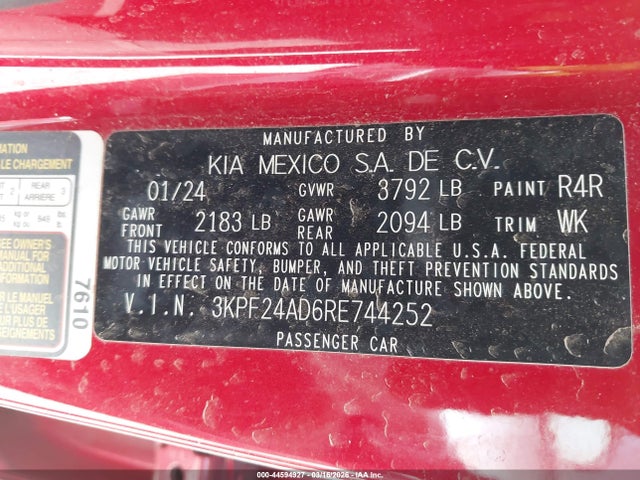 Kia Forte Lxs
