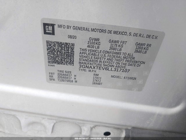 Chevrolet Equinox Awd 2fl