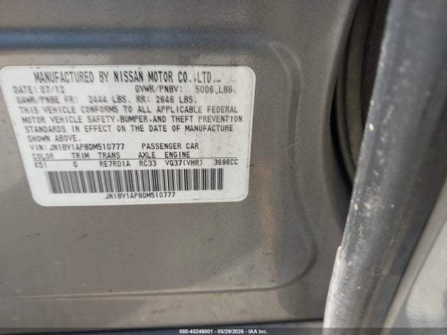 INFINITI M37
