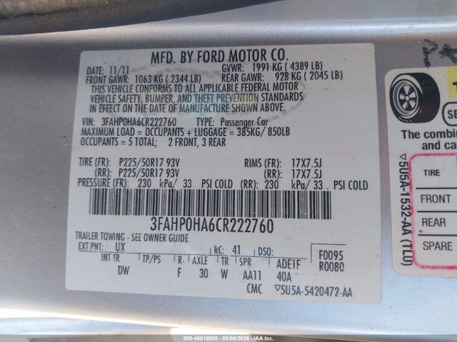 Ford Fusion Se