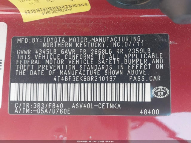 Toyota Camry Le