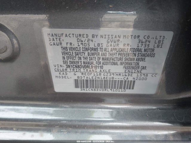 Nissan Versa 1.6 S