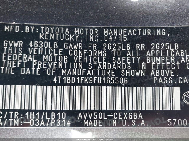 Toyota Camry Xle
