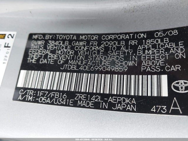 Toyota Corolla Le
