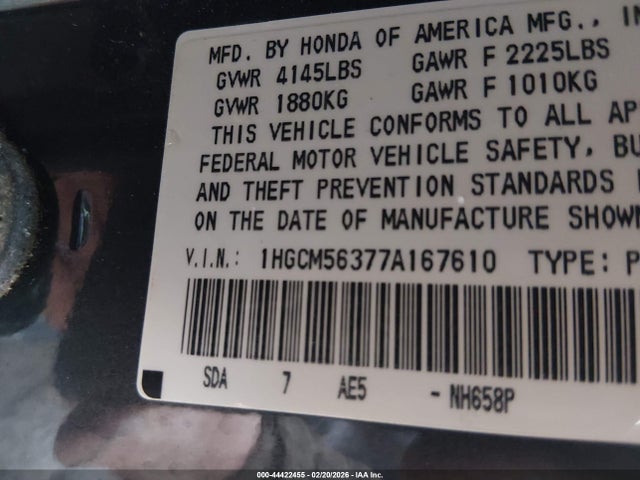 Honda Accord 2.4 Se