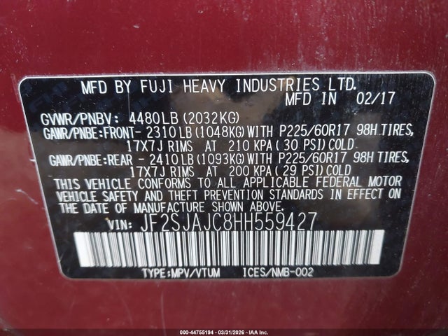 Subaru Forester 2.5i Limited