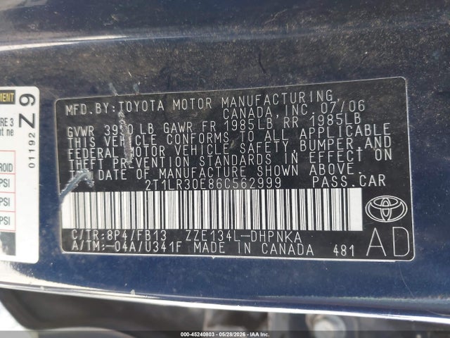 Toyota Matrix Xr