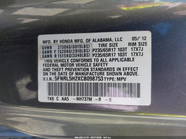 Honda Odyssey Lx