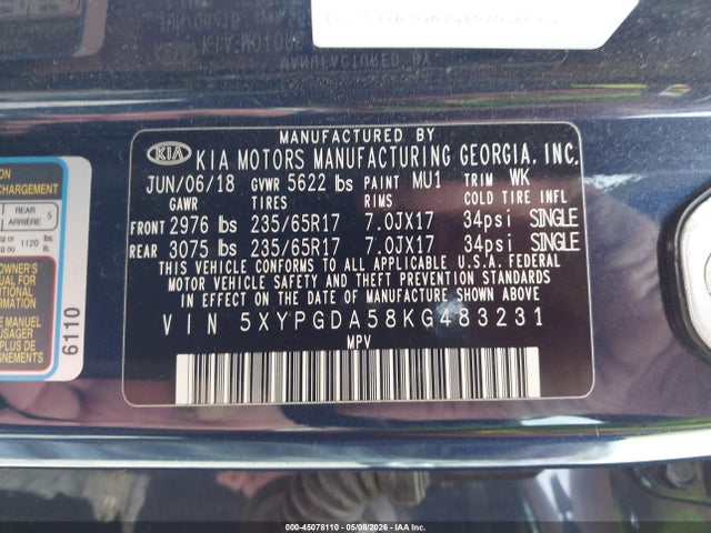 Kia Sorento 3.3l Lx