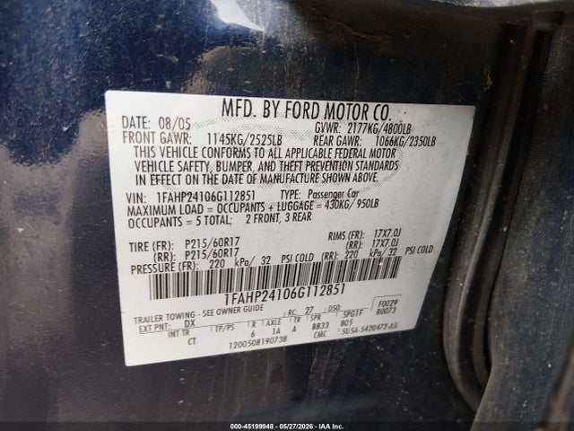 Ford Five Hundred Sel