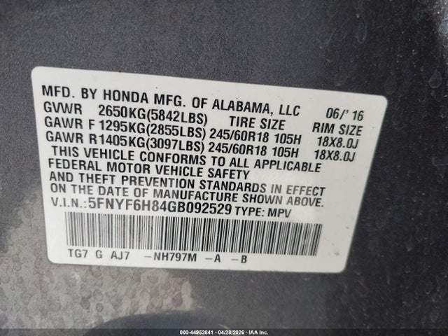 Honda Pilot Ex-l
