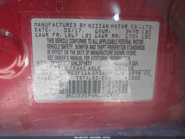 Nissan Versa Sv