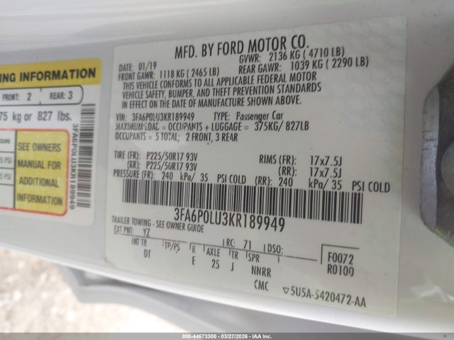 Ford Fusion Se