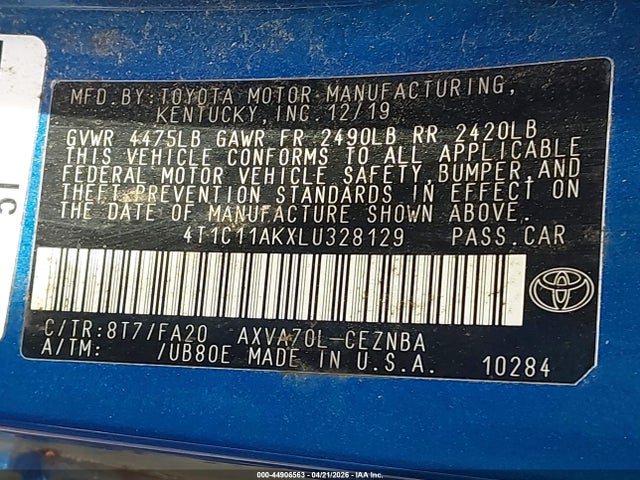 Toyota Camry Le
