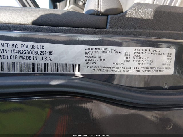 Jeep Grand Cherokee Altitude X 4x2