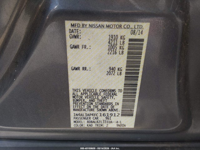 Nissan Altima 2.5 Sl
